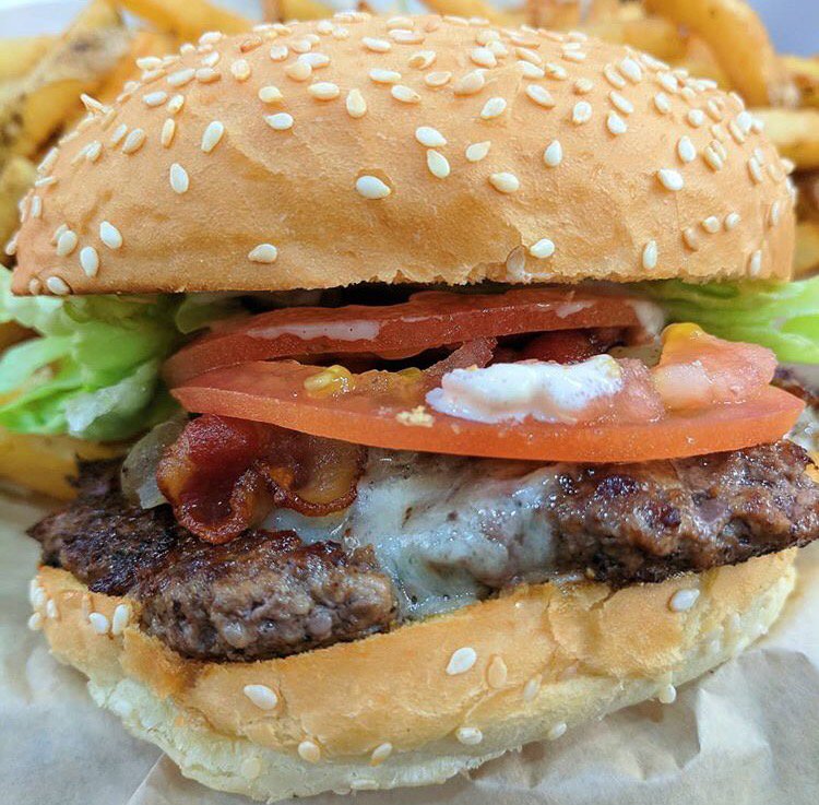 Perfect shot of a perfect burger!