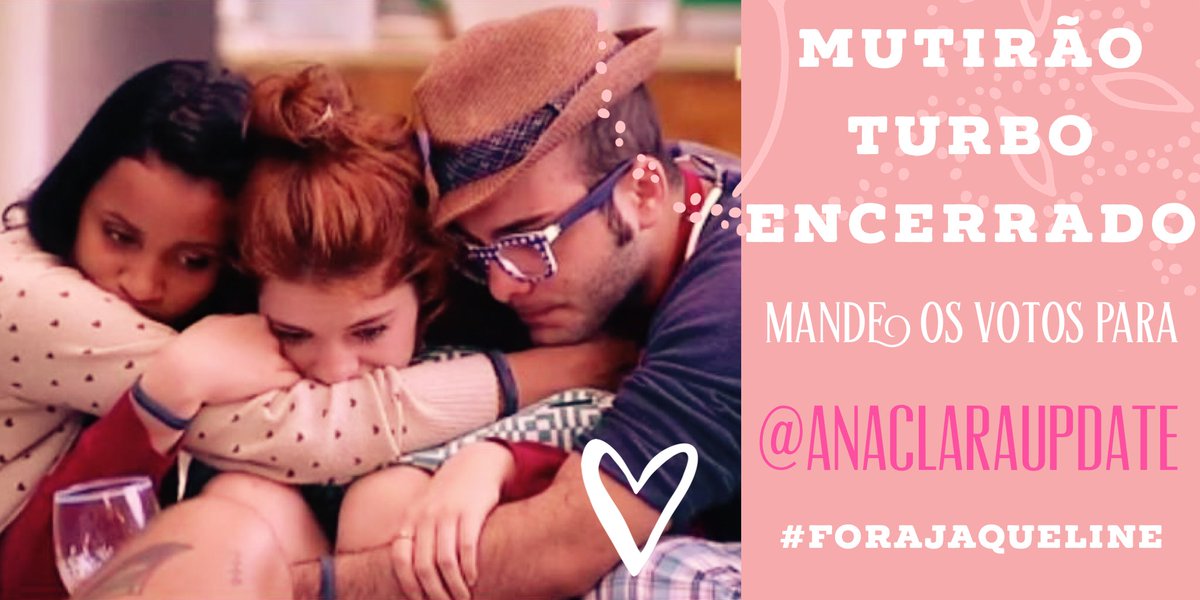 AnaClaraUpdate's tweet photo. 🌶🐜🌈 MUTIRÃO TURBO ENCERRADO 🌈🐜🌶

MANDEM OS VOTOS DADOS E ACUMULADOS

VOLTEM PARA O GSHOW E NÃO PAREM ATÉ A VOTAÇÃO SER ENCERRADA! 

#ForaJaqueline #FicaGleici #FicaMahmoud #TeamAnaClara #BBB18 https://t.co/TuFlDzqH7f