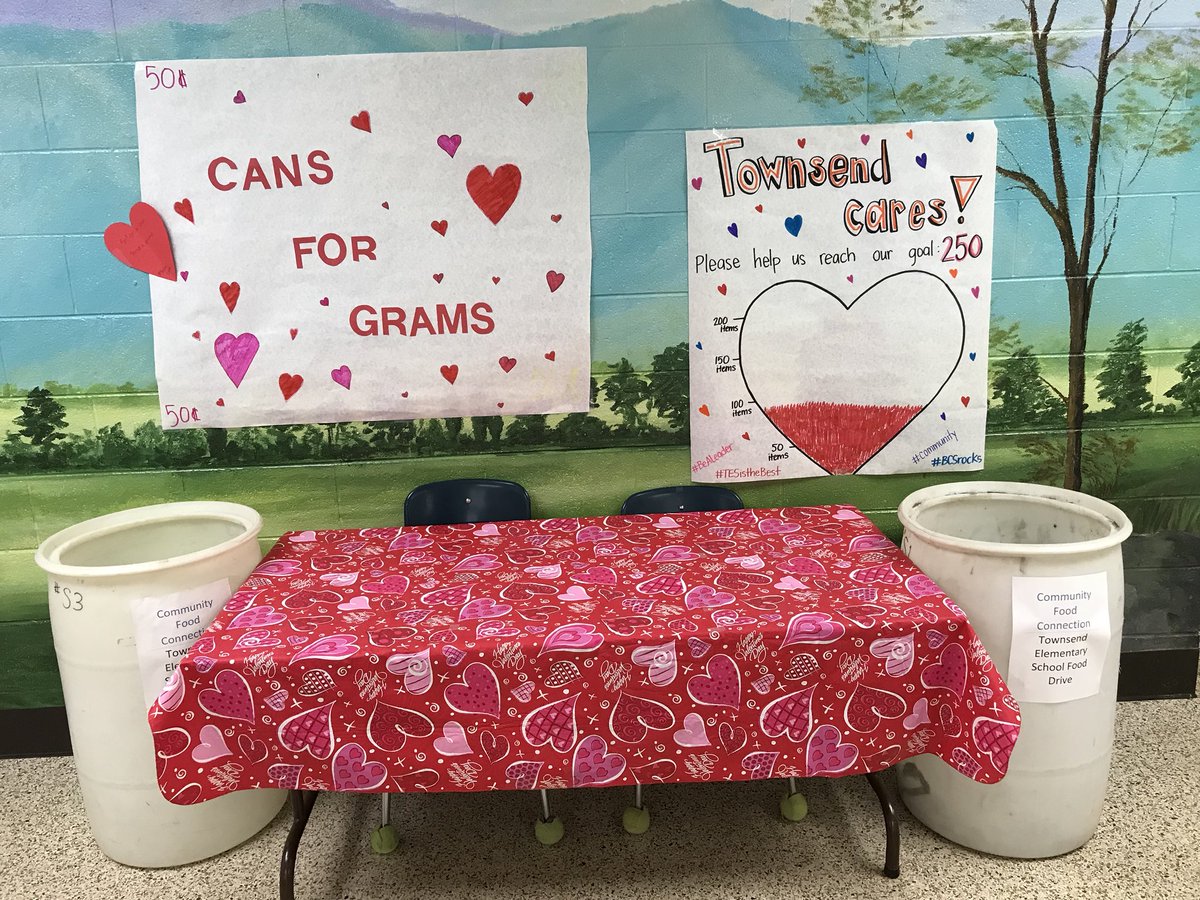 Three more days to donate a food item or give 50 cents for a candy gram! All proceeds go to Blount Community Connection! A big THANK YOU to those who’ve donated so far! #bcsrocks #TESistheBest #cansforgrams