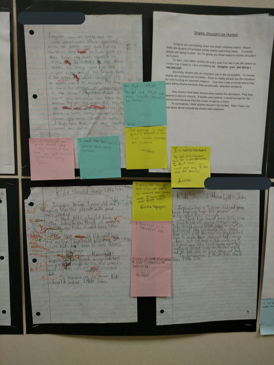 Tinamstclair's tweet image. When you see evidence of revising and editing!!! #wearewriters #learningthecraft #hicks1718 @HicksTigers @Alief_Lang_Arts