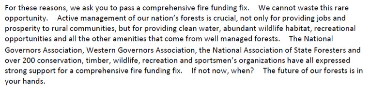 Conserve_WA's tweet image. Every living former @forestservice chief going back to the Carter Administration teamed up to coauthor a letter asking Congress for a #FireFixNow. It’s a first for this group and a nod to how urgently we need to address this problem. bit.ly/2Ba2a6O