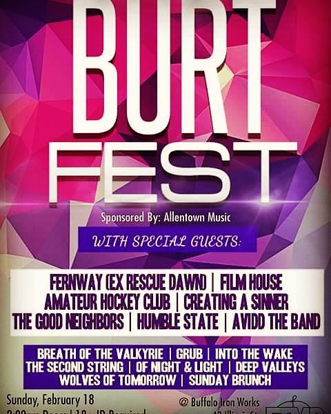 CreatingASinner's tweet image. #creatingasinner #burtfest #localmusic #beer #buffaloironworks #15bandfor10bucks #mobileparty #bestfansintheworld