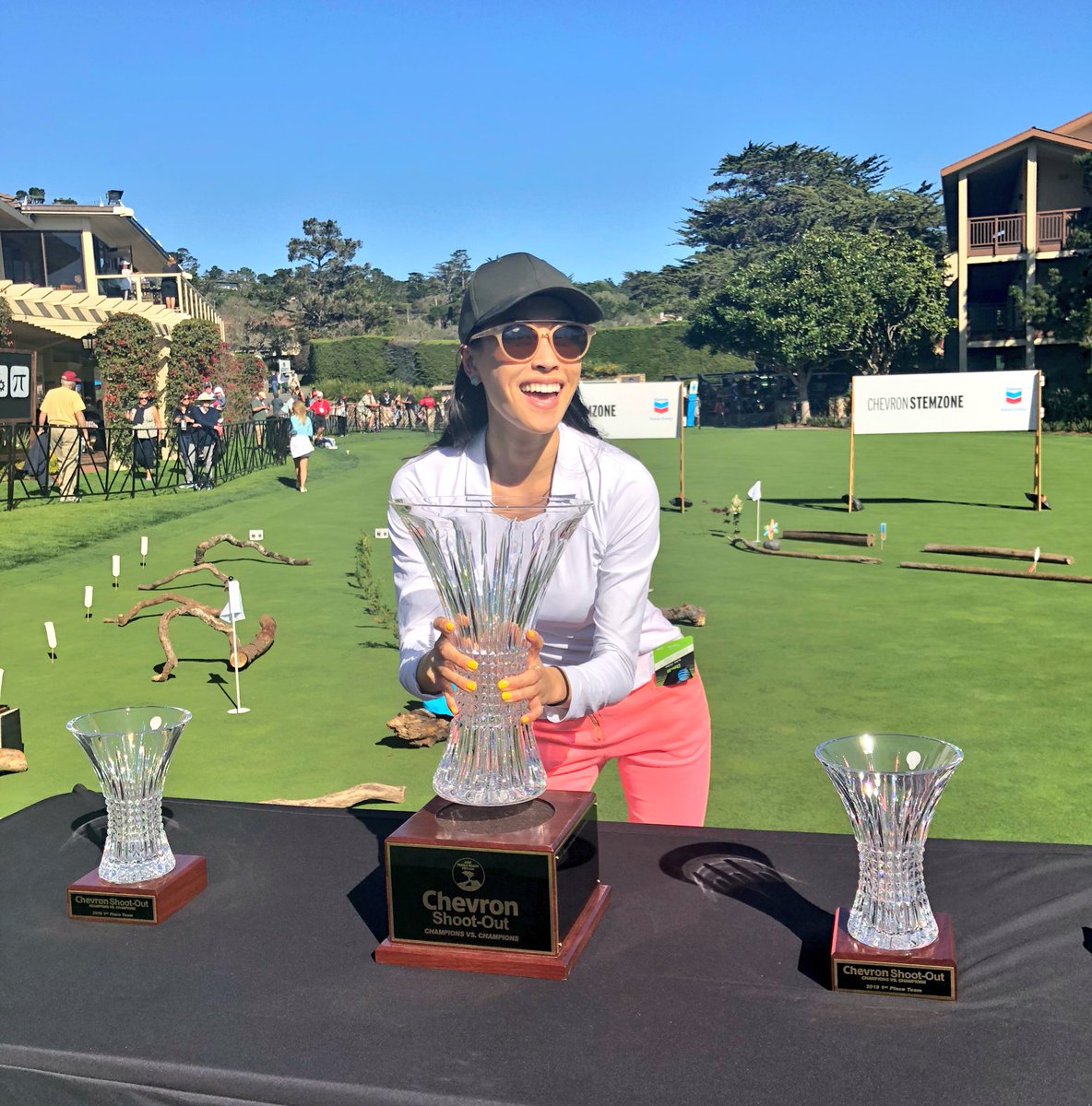 crizzlelee's tweet photo. Absolutely stunner of a day today at the @ChevronSTEMZone Shoot Out which raised $100k for celebs’ charities of their choice #stemmvp https://t.co/P9lZUdH2eb