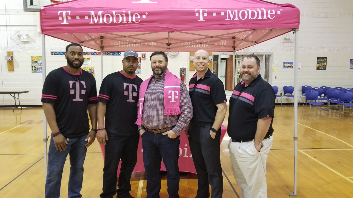 T-Mobile Team who Deployed the tablets to the students of Midfield City Elementary! #SAMsRule #SAMLife #UnCarrier #WeWontStop