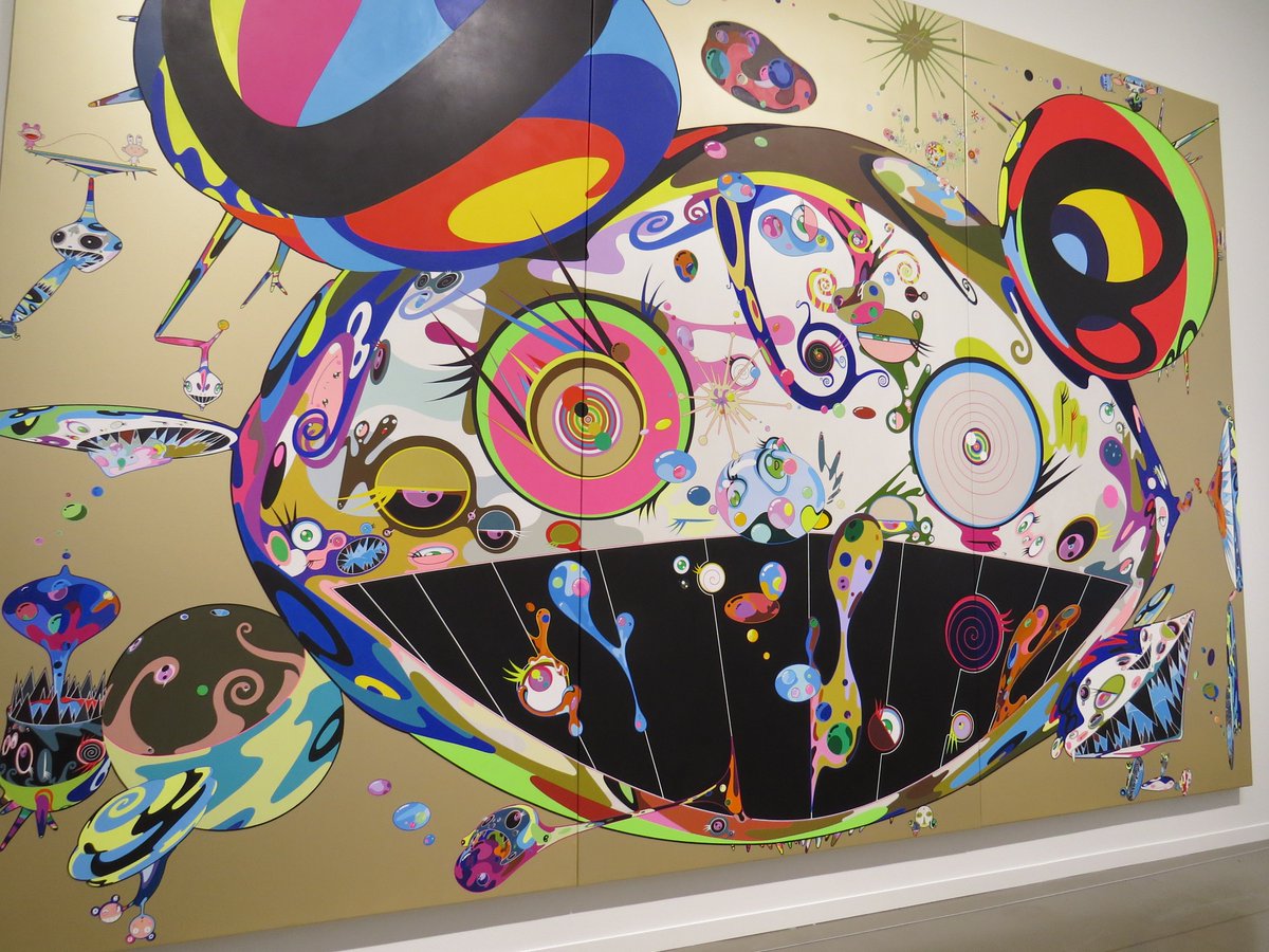 LittleCityArts's tweet photo. Heading to @VanArtGallery to spend some time with @takashipom's #art in his show #TheOctopusEatsItsOwnLeg! Tonight is “by donation”, get out there, brave the crowds cuz it's a stunner. Check it out on my #blog if you don’t believe me: https://t.co/bo7EnliRw3 🐙 #popart #murakami https://t.co/A8VZ4tuqlp