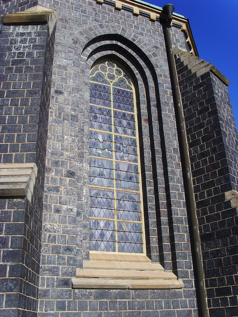 Here is a beautiful iron-slag brick church in Boxholm, Sweden. Note how much cleaner the bricks are compare to the more irregular copper-slag bricks. Of course, these are exceptionally durable, far stronger than stone or clay brick. Built by hand in 1897 from 200 000 bricks.