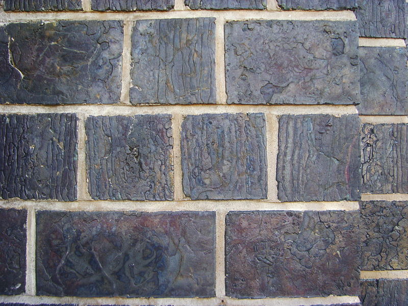 Here is a beautiful iron-slag brick church in Boxholm, Sweden. Note how much cleaner the bricks are compare to the more irregular copper-slag bricks. Of course, these are exceptionally durable, far stronger than stone or clay brick. Built by hand in 1897 from 200 000 bricks.