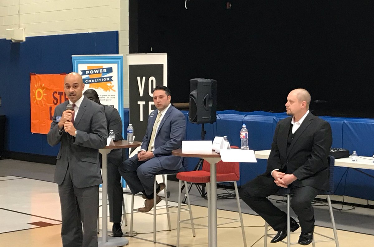 StepUpLA's tweet photo. Louisiana State Representative District 93 forum starting now! #nolaelection #LocalPolitics https://t.co/4ZCs1gUEGB