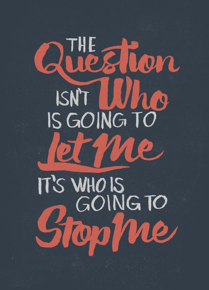 Who's Going to Stop Me? #Entrepreneur