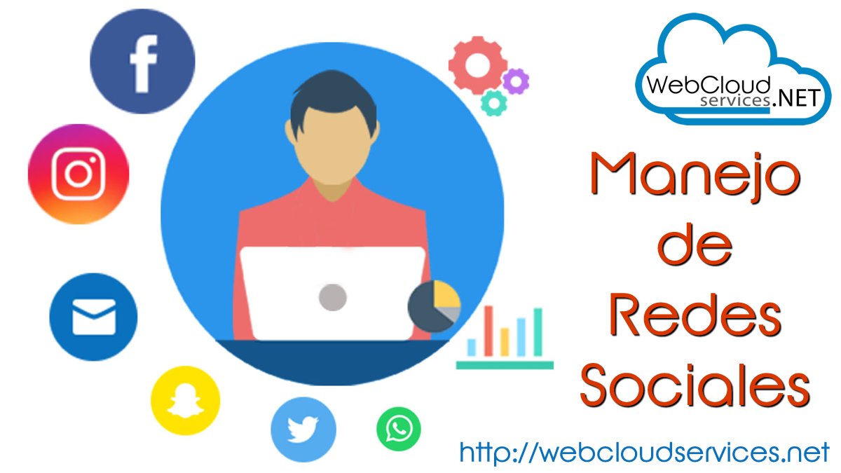 webcloudservice's tweet image. Manejo de Redes Sociales en #webcloudservices