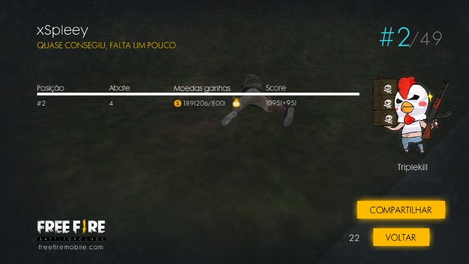 pra primeira e pra quem não sabia nem pegar as armas no chão, até que ta baum kakakakakak sz