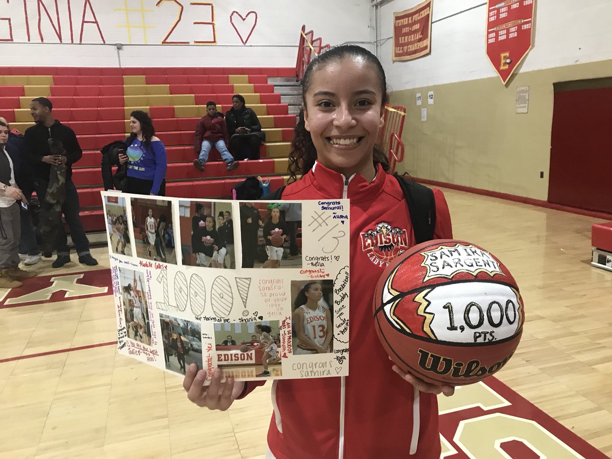 teameckert's tweet photo. Great day! @samira_sargent scores her 1000th point and @viirgiiniiaxo_ scores winning 3 pointer on senior night!! Great team effort to get the job done. Proud of every single player on this team. They work to earn success. https://t.co/SrytwOltuz