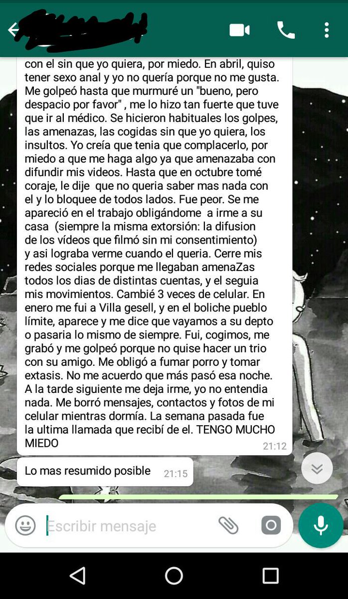 ConLasPibas's tweet photo. ⚠ ATENCIÓN: LA PLATA. DIFUNDIR ⚠
Una compañera se animó a hablar para que no le vuelva a pasar a ninguna piba más y para que Facundo Barci, macho violento, no quede impune. https://t.co/ZbAQf8oV2E