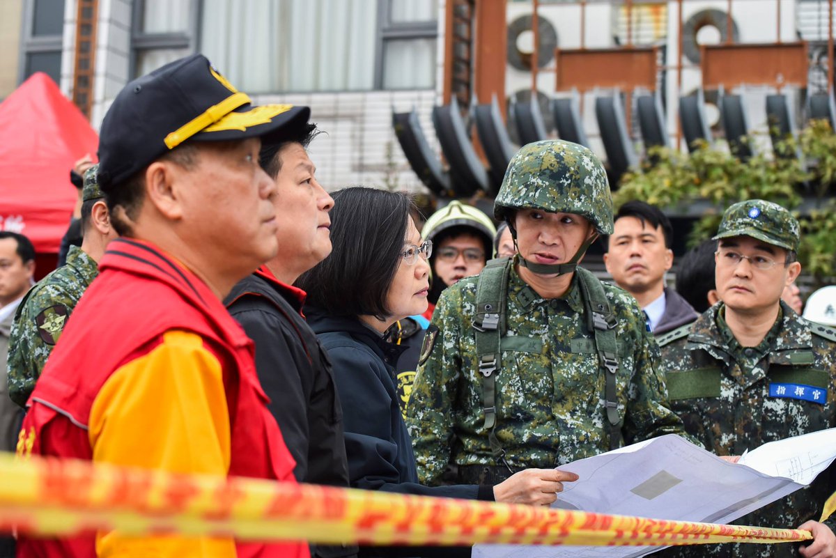 Thank you to our first responders for their tireless efforts in #Hualien. Rescue operations have been continuing night & day. Right now 145 people remain unaccounted for – we will not rest until all are found