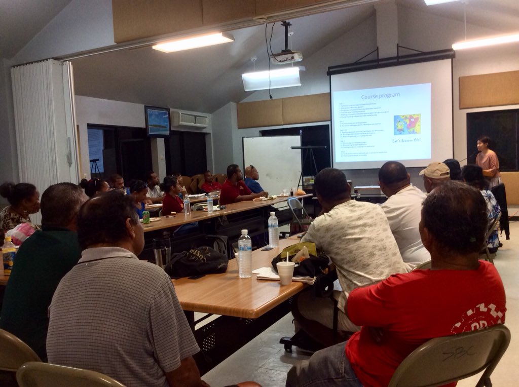 YapStateGovNews's tweet photo. DY&CA’s Women’s Interest Office and the Dept. of Resources & Development (R&D) conducts first day of Proposal & Grantwriting Workshop at SBDC.
This will be the first out of six sessions of the workshop.
#YapStateGov #civilsocieties #grantwriting https://t.co/duEZlPAsuy