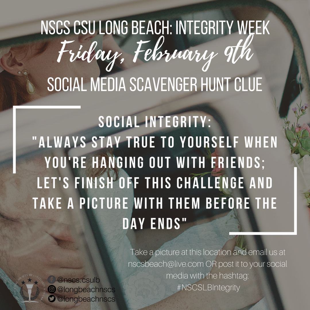 longbeachnscs's tweet photo. Here's your final #IntegrityWeek clue, scholars!
Take a picture at this location and email us at nscsbeach@live.com or post it to your social media with the hashtag: #NSCSLBIntegrity!
#NSCS #NSCScsulb #NSCSnation #CSULB #Scholar #TalkNerdy2Me https://t.co/mZt9tz6kp9