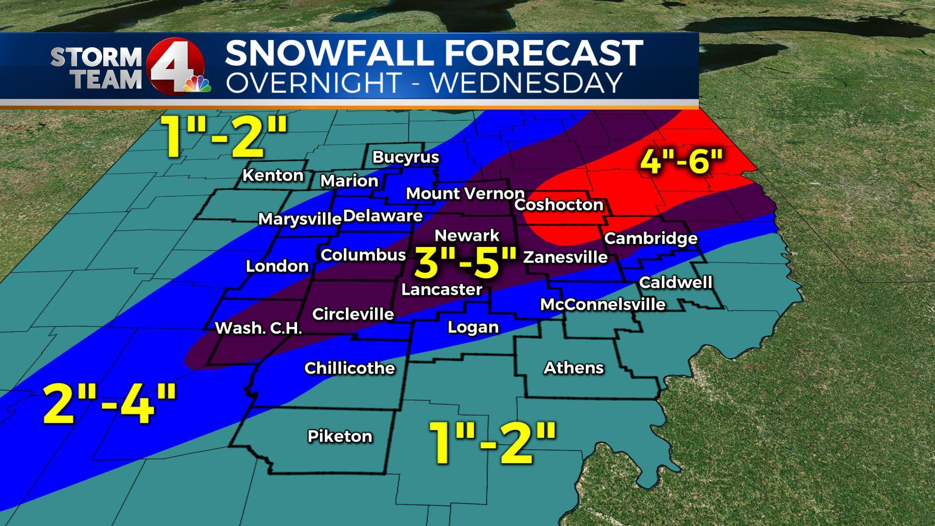 Columbus Ohio Weather Snow Accumulation