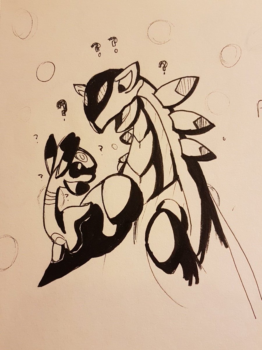 Inubashiji's tweet image. I fell out of Inktober after a week