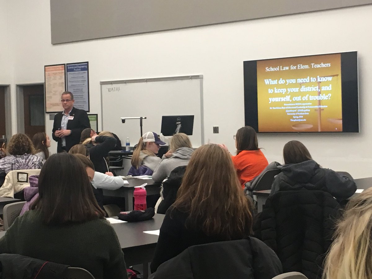 UNISEECA's tweet photo. Last Tuesday we were so lucky to have a great guest speaker, Tim Gilson, come talk to us all about school law for educators!🍎 https://t.co/EzWo52ko7q