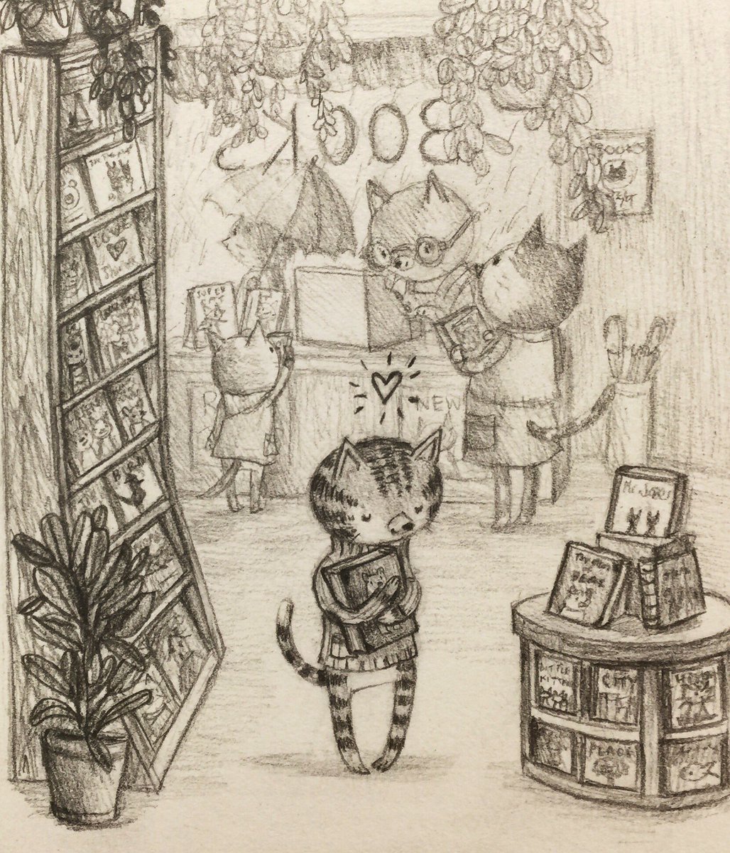 Book Hug: An involuntary reaction that can occur while stumbling across your favorite book. #sketchbook