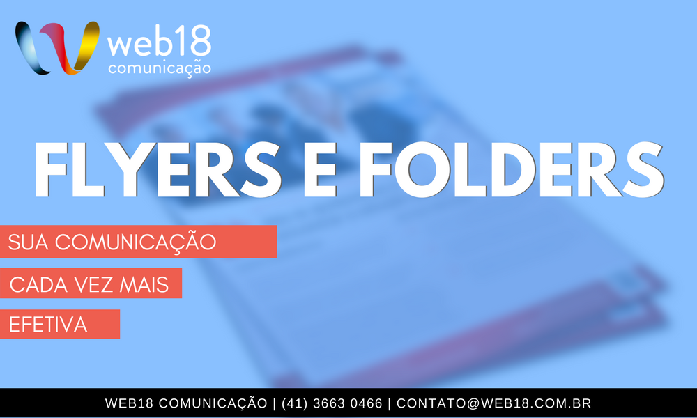 Web18S's tweet photo. Se você busca um material promocional eficiente e de qualidade, venha conversar com a Web18. Folders, Flyers, Banners, Papelaria. A melhor solução de comunicação com preço justo e entrega garantida. https://t.co/I0rWctkbpj