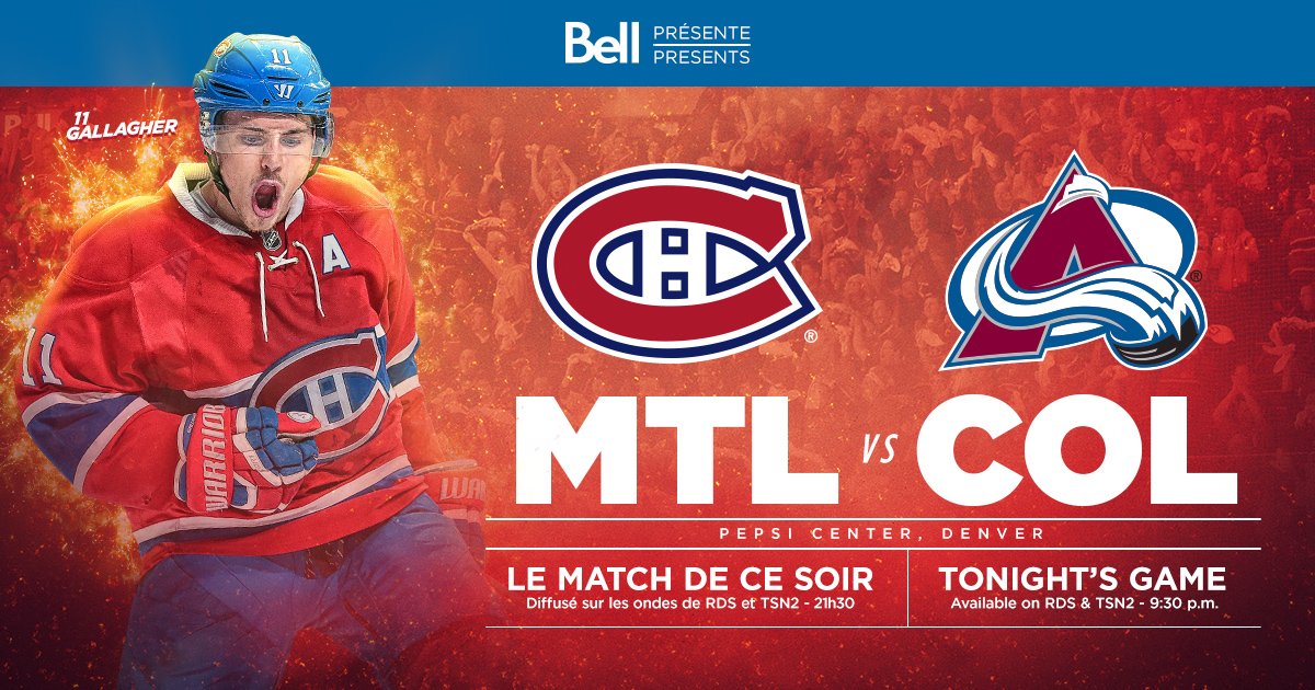 CanadiensMTL's tweet photo. Jour de match! / Game Day! #GoHabsGo

BILLETS / TICKETS -> https://t.co/P1uwaicLPa https://t.co/YjoNzN5F7u
