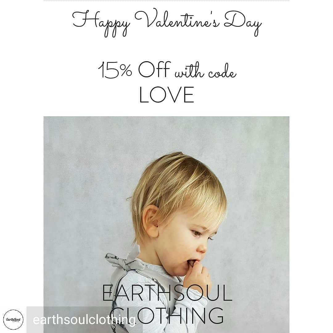 Offer all day today, Thursday and Friday! Don't miss out and get free UK delivery too! earthsoulclothing.com #ValentinesDay2018 #brighton #seaford #love #discountcode #babyclothes #mamaleggings #valentinesoffer