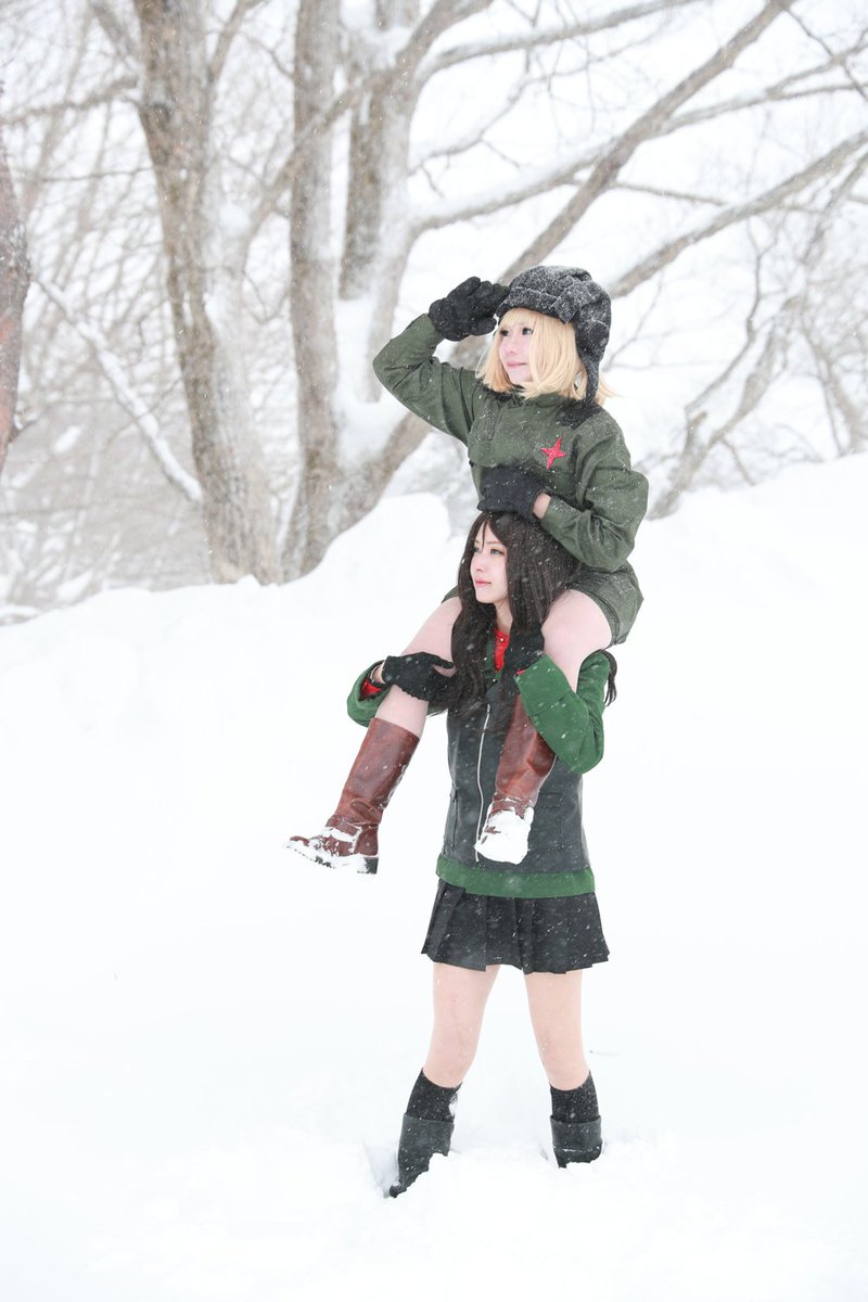 lilitarou's tweet photo. ガールズ＆パンツァー/プラウダ高校

カチューシャ:ちぃ太
ノンナ:りりた
photo:ニャガ https://t.co/tBkkbSdI8c