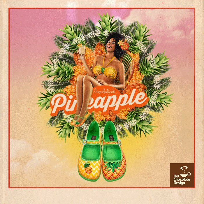 hotchocolated's tweet image. Lookin&apos; fresh today! bit.ly/HCD-MD-PineA 🍍🍍 #pineapple #fruitpattern