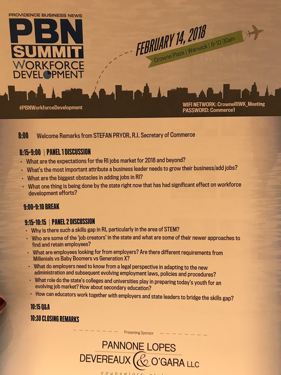 LISCRhodeIsland's tweet image. The Income &amp;amp; Wealth Building team is excited to be at the @ProvBusNews Workforce Development Summit this morning. #PBNWorkforceDevelopment