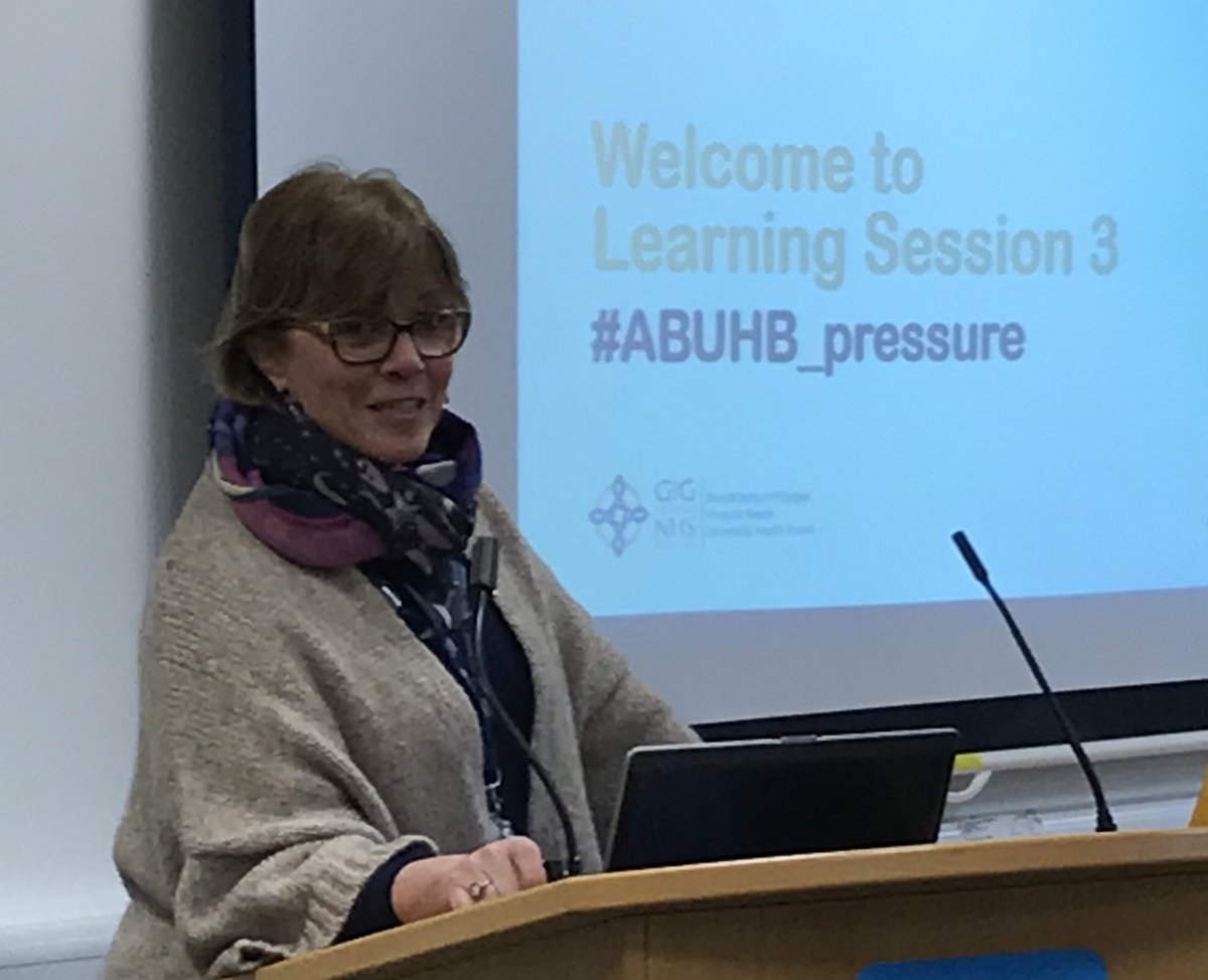 .<a href="/BronaghScott/">Bronagh Scott</a> opens today’s #abuhb_pressure learning session with thanks to staff for their work and commitment to reducing pressure ulcers <a href="/AneurinBevanUHB/">Aneurin Bevan University Health Board</a>