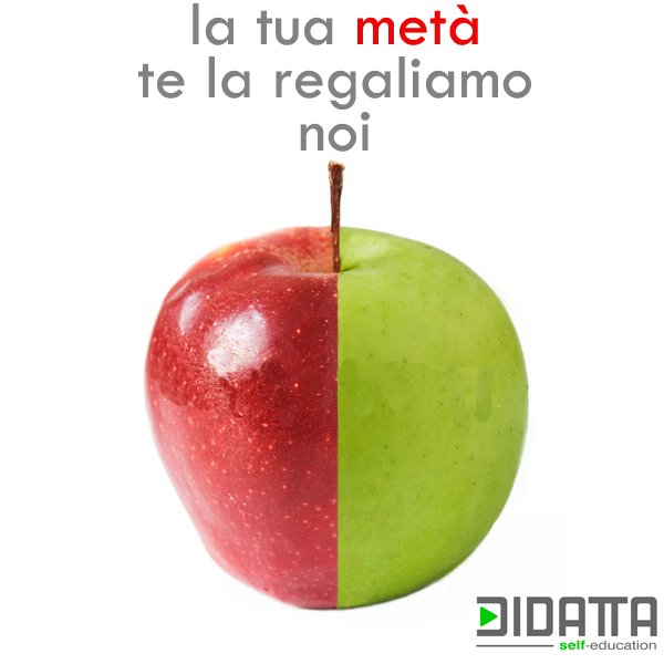 Usa il codice 50perte sul sito didatta.com