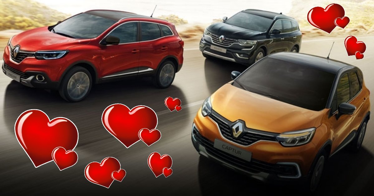 Roses are red, violets are blue, we love our <a href="/renault_uk/">Renault UK</a> Crossover range and you will too! #Renault #Southampton #upgrade bit.ly/2EbRcj3