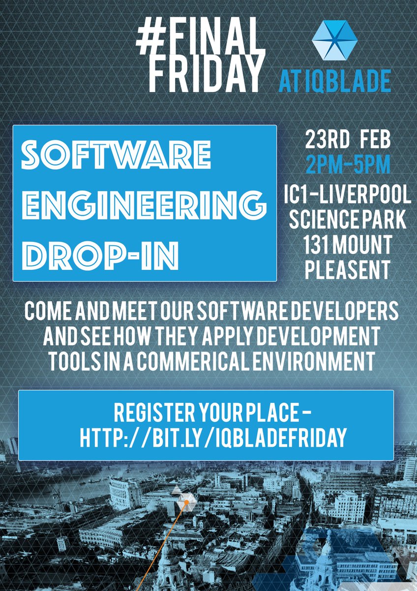 proaccel's tweet image. Any interest for @LJMU_CMP students? Opportunity to meet @iqblade during directed study week.