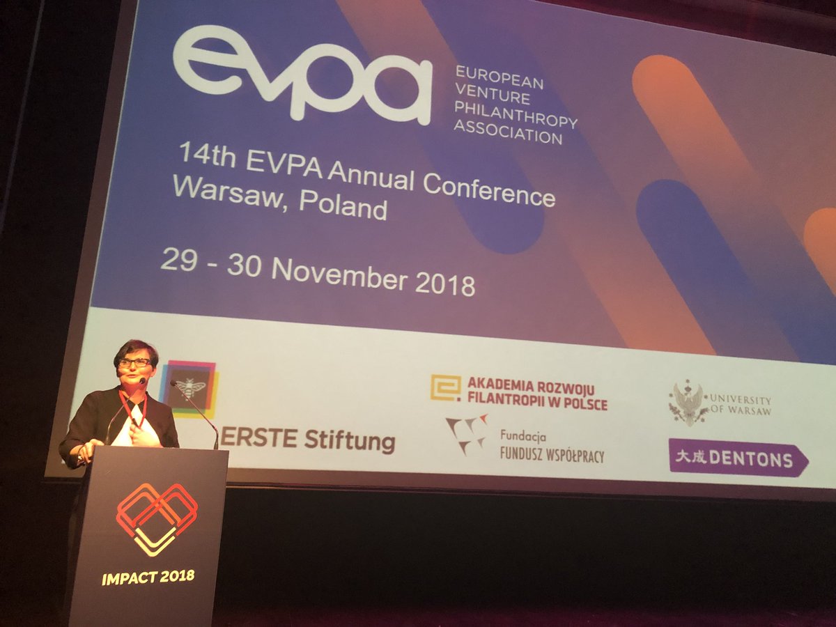 XtXeXo's tweet photo. Great keynote by Ewa Konczal from @_EVPA_  on social impact. Clear and valuable information for #socent, #foundations, #impactinvesting. #impact2018 https://t.co/JUyfSyaqp4