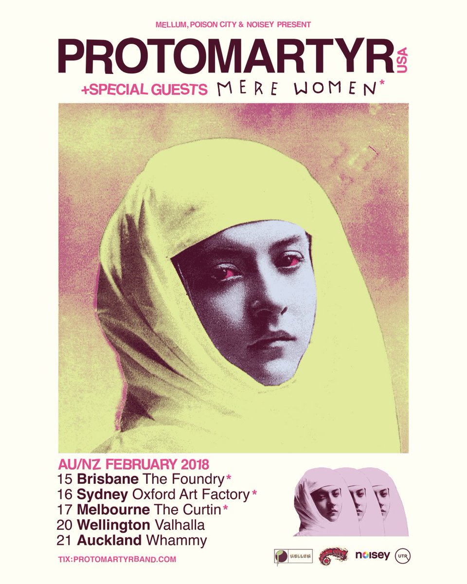 This week <a href="/mere_women/">Mere Women</a> head out on a special run of shows with <a href="/protomartyrband/">protomartyr</a> Melbourne sold-out, but a few tix still available elsewhere. Don't miss these shows! youtube.com/watch?v=ubdlsh…