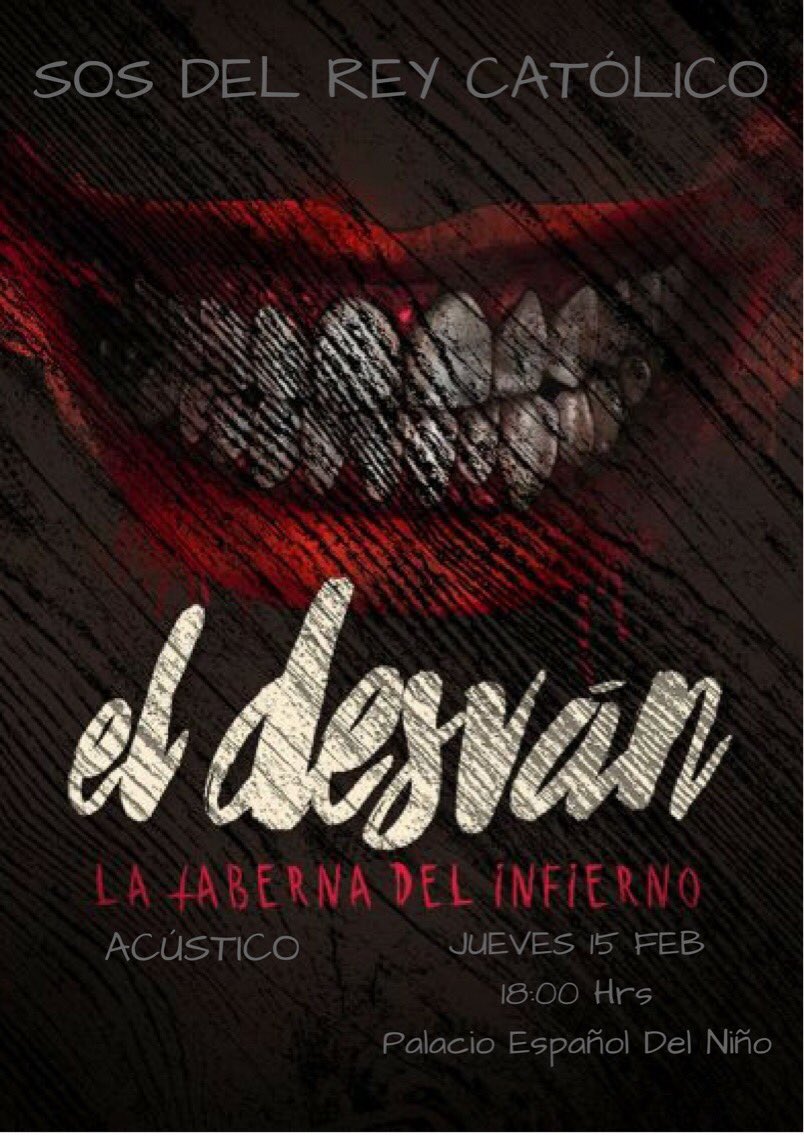 Mañana <a href="/ELDESVANROCK/">EL DESVAN</a> estará visitándonos en #SosDelReyCatolico y tocando en acústico #gracias