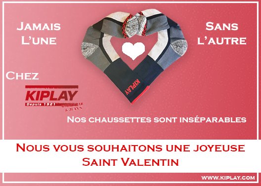kiplay vous souhaite une joyeuse Saint Valentin ♥