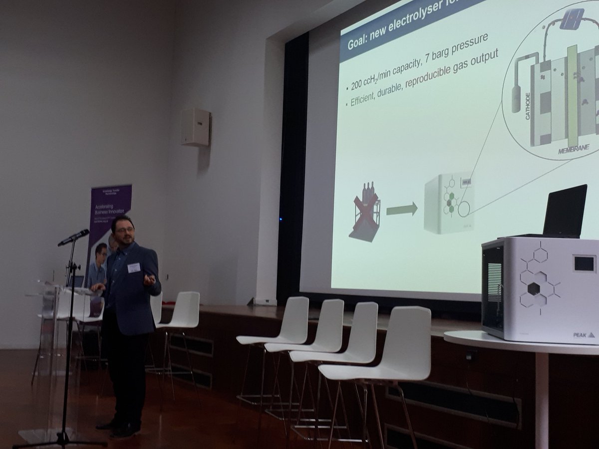 ASHursthouse's tweet photo. Dr Garcia @PeakScientific tells the #ktpuws story from the associate view. Great success! @UniWestScotland https://t.co/SKlacpm3Oc