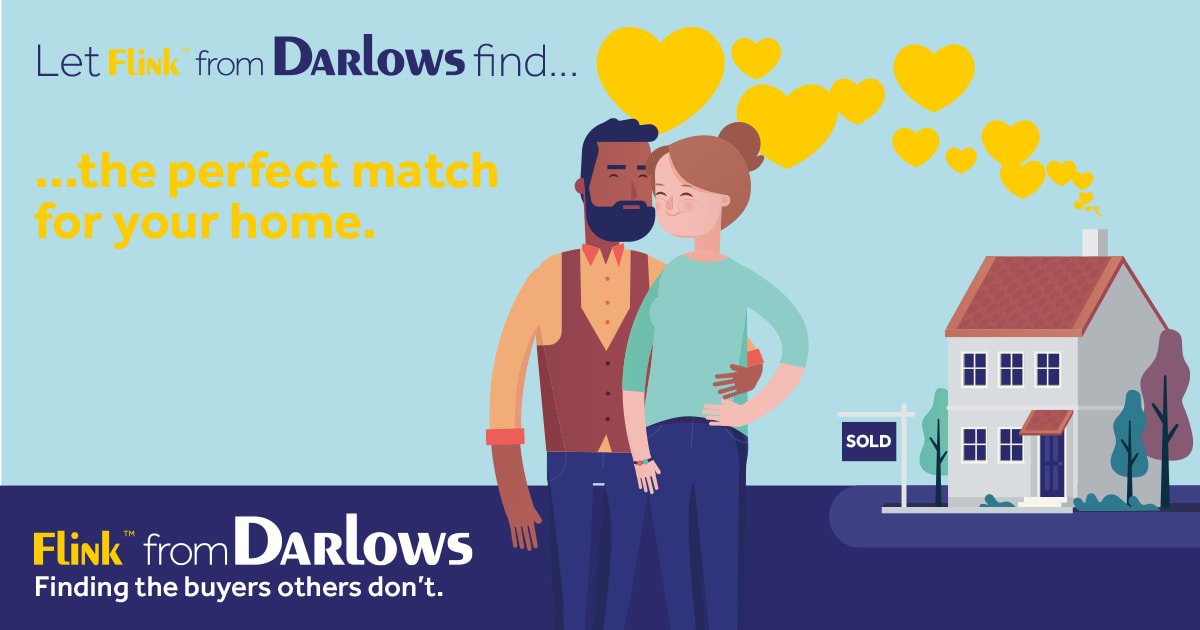 Darlows would like to wish you all a very happy #ValentinesDay. We'd also love to give you the chance to match your property with the perfect buyer today via our unique marketing tool FLINK - finding buyers other agents don't. Find out more by getting in touch with us today.