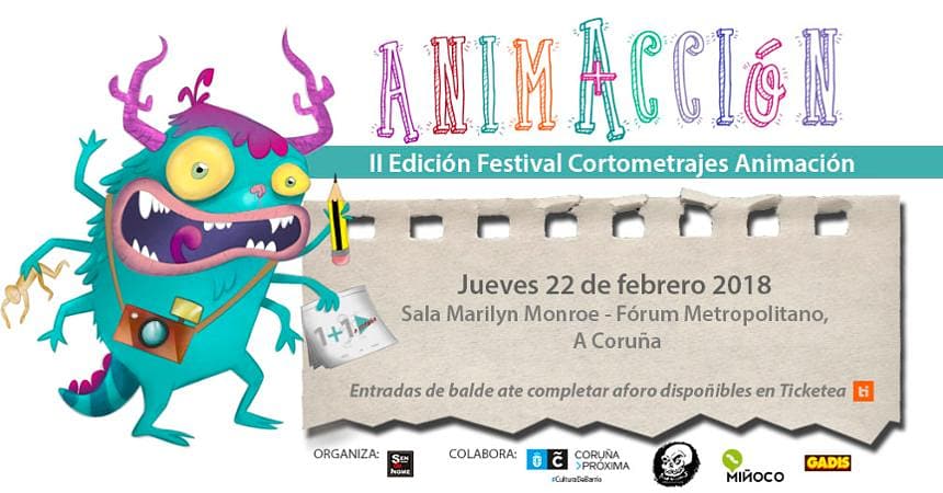 GraphicJamEvent's tweet photo. Reservade a entrada para o #festival #Animaccion de @SenAnimodeNome e vinde a tomar algo entre proxeccións mentres desfrutades da #exposición colectiva do #GraphicJAM https://t.co/dXvVCxfCfe