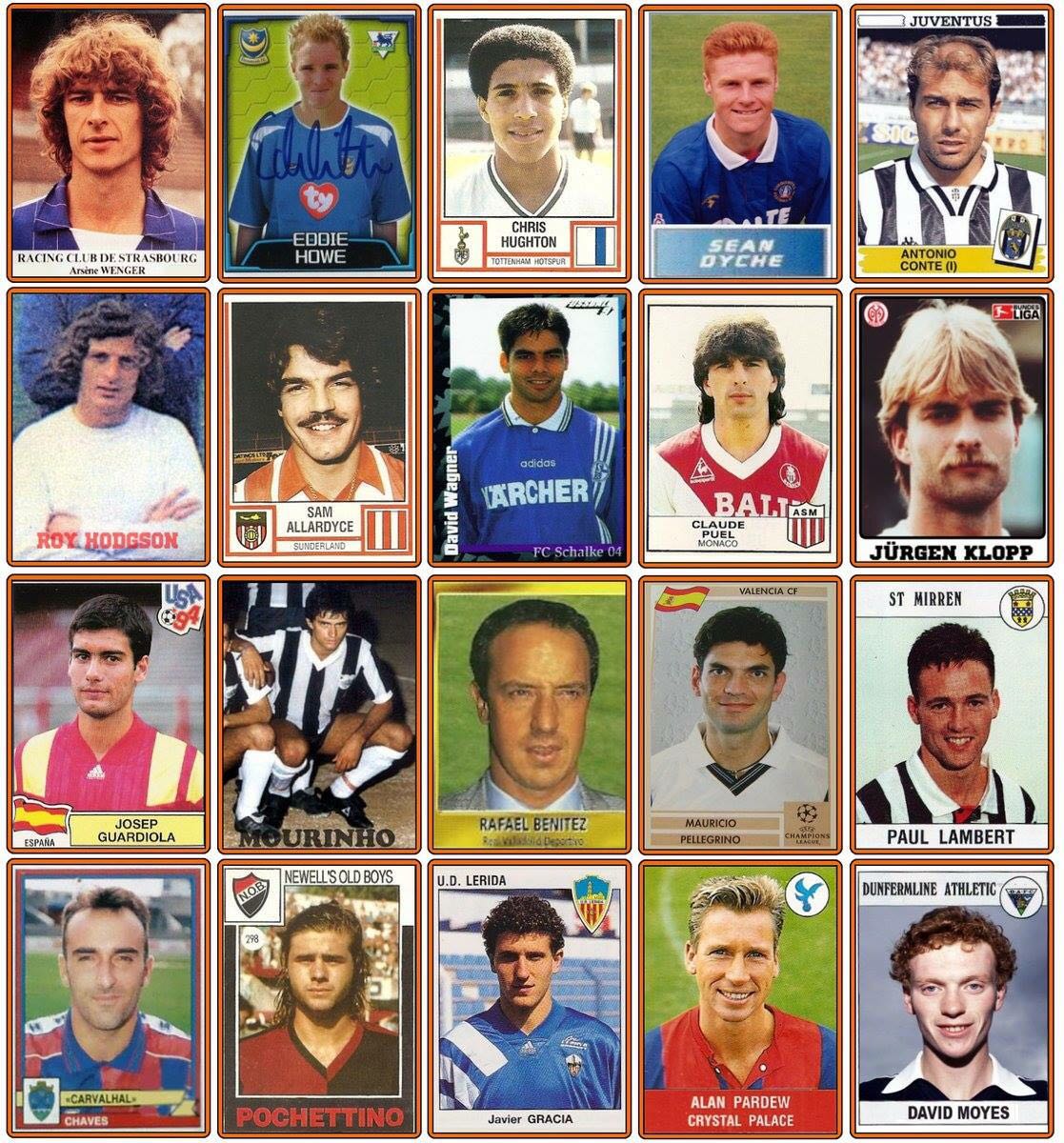 sanityclaus on Twitter: &quot;You will waste a lot of time on this. A LOT OF  TIME. Worth it though. Panini stickers of all the Premier League managers  when they were players.… https://t.co/TN9axZNzF5&quot;