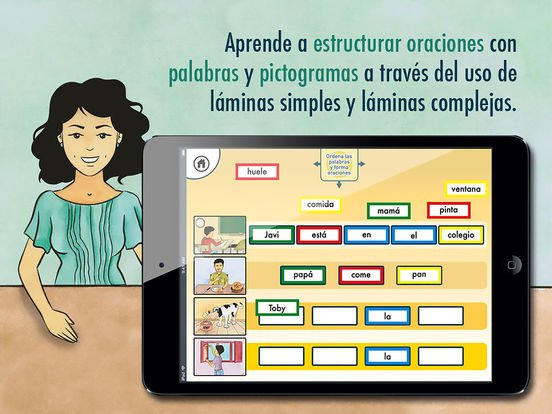 AlexEscola's tweet photo. App (iOS) para trabajar estructuración del lenguaje de la @editorial_geu creadores del material "Enséñame a hablar" Aquí os dejo la review completa: https://t.co/Qz03r2baDT https://t.co/LYovN6AHNi