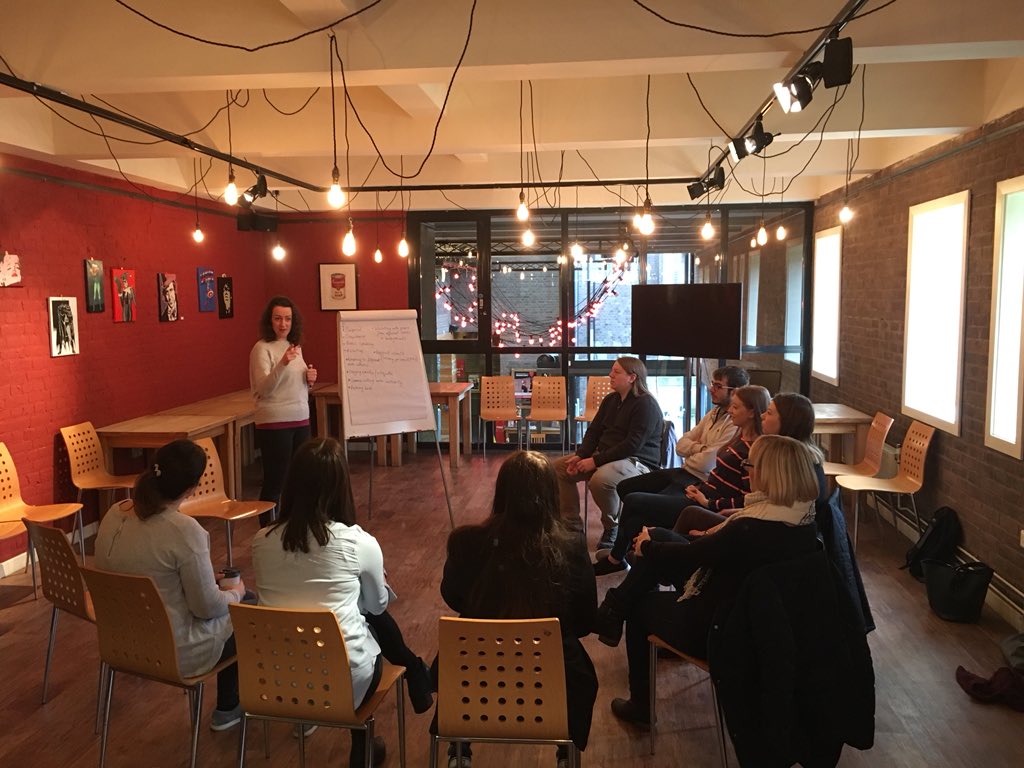 We’re underway at <a href="/northernstage/">Northern Stage</a> for Week 4 of our #DigitalBootcamp! This week the focus is communication and we have Kiz from <a href="/mortalfoolsUK/">Mortal Fools</a> on hand for the morning session 🎭