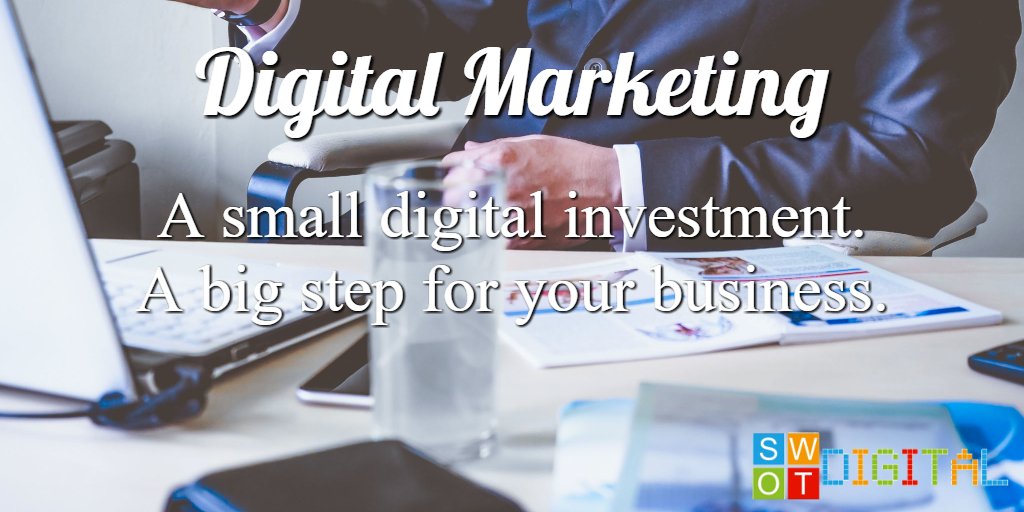 SWOTDigital's tweet photo. Want to increase your business's online visibility? Let us help. Call 01 254 4034 https://t.co/qBtdWP6hRG #DigitalMarketing #SWOTDigital https://t.co/mrM0ddmwAh