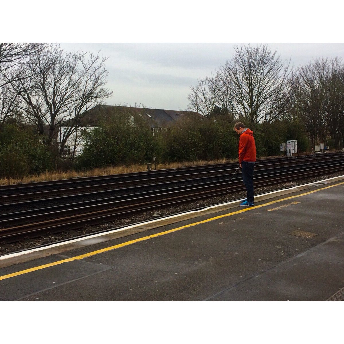 10.30am and this man is living more dangerously then any of us will today