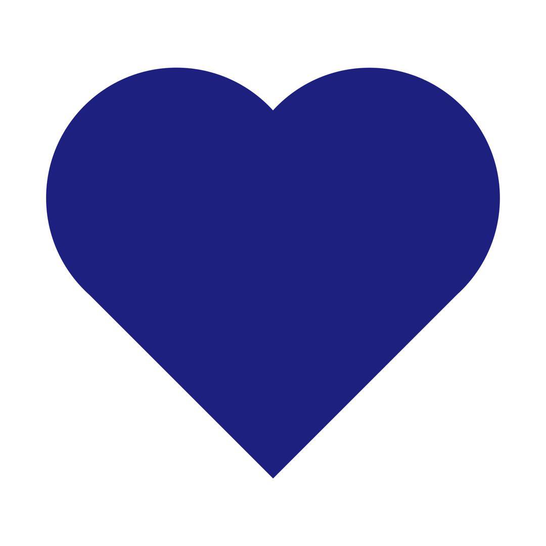 Blue heart against a white background