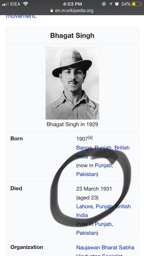 sableviraj's tweet photo. Every #ValentinesDay my job is to send this pic in all my family and friends groups to spread awareness-its ok to miss your #FreedomFighter but don’t screw up with important dates. Its ok to spread #love by all means possible #HappyValentineDay  #BhagatSingh #respect 😍💕🙏🏻 https://t.co/3ItEJa6SvU