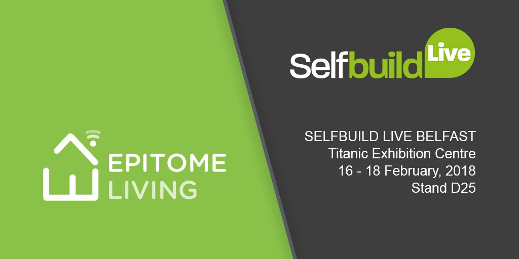 LoxoneUK's tweet image. #Loxone Partner @epitome_living will be at SelfBuild Live, Belfast 2018 this weekend! Find them on stand D25 to chat about living in a #RealSmartHome. Click here for more info and free tickets: bit.ly/2Eq8jOP #SelfBuildShow