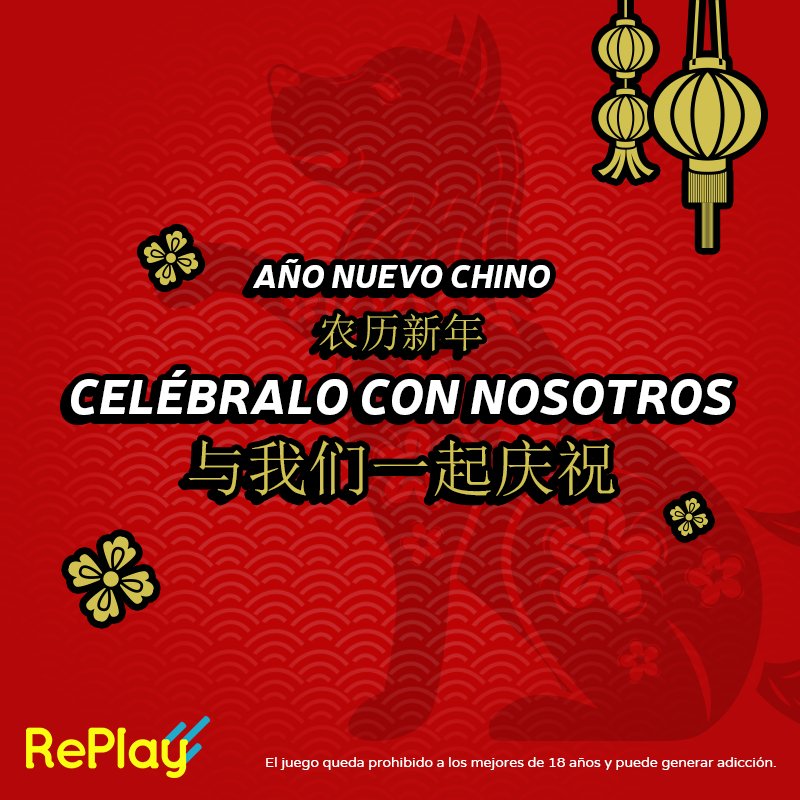 SalonesRePlay's tweet photo. 🐉🇨🇳 AÑO NUEVO CHINO 🇨🇳🐉

 📅 16, 17 y 18 de febrero
🥟 Comida china y ambientazo
💰 La magia del juego y las apuestas https://t.co/ERgzBiXV2l